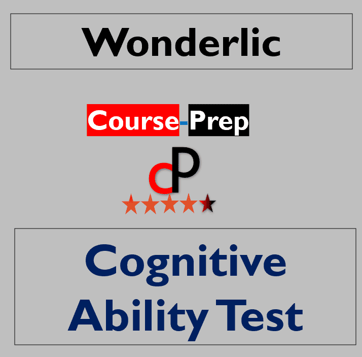 Wonderlic Cognitive Ability Test #1 - Online Course Prep & Tutor